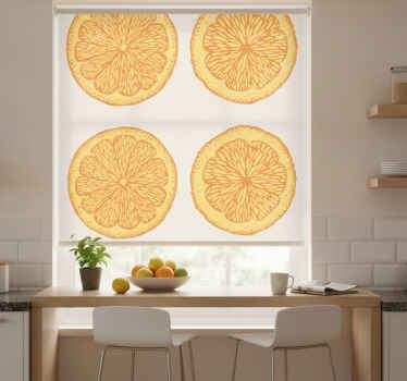 Orange blind orange hand-drawn pattern sticker pack - TenStickers