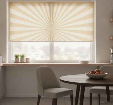 Orange blind sunburst rug - TenStickers