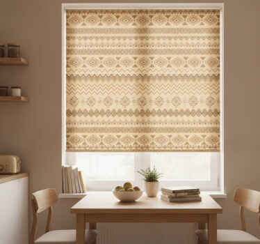 Orange blind ethnic kilim pattern design - TenStickers