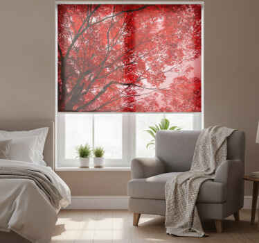 Red blind with crimson twigs - TenStickers