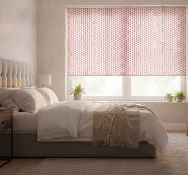 Red blind with red korean stars design - TenStickers
