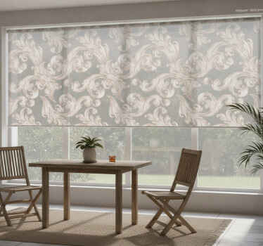 Cortina roller exterior papel pintado - belle gris - TenVinilo