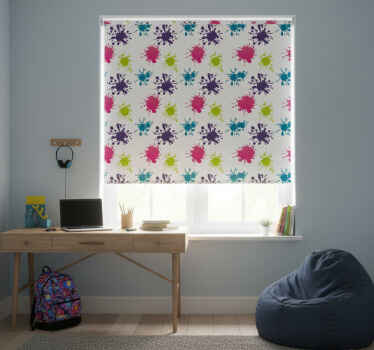 Rullgardin tonåringar multicolor splash - Tenstickers