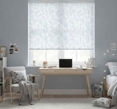 Teenage bedroom roller blind thin plants - TenStickers