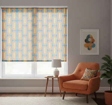 Classic blind retro rounded blue - TenStickers