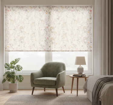 Classic blind with natural floral design - TenStickers