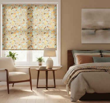 Traditional roller blind with thick pop strings - TenStickers