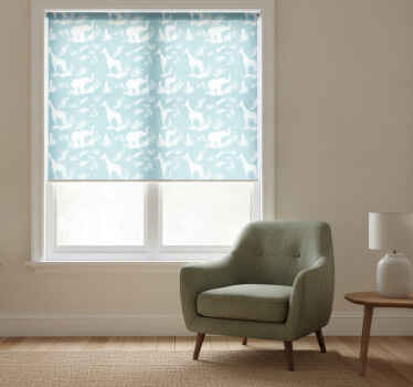 Traditional roller blind jungle toile vintage pattern - TenStickers