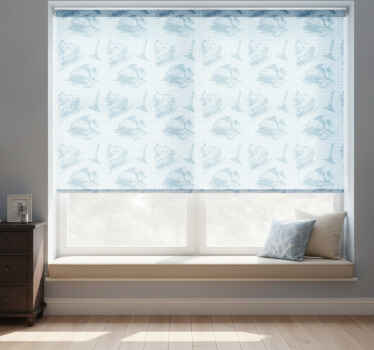 Traditional roller blind westwind toile pattern design - TenStickers