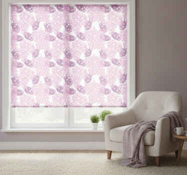 Traditional roller blind hand drawn pink and purple grapes - TenStickers