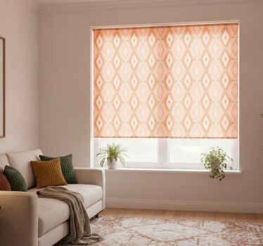Traditional roller blind in 30s autumnal geometric - TenStickers