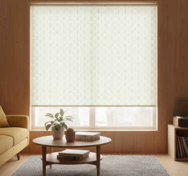 Hallway blind in light-colored 70s pattern - TenStickers