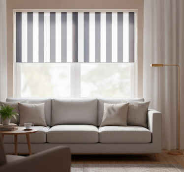 Hallway blind with fine vertical stripes - TenStickers