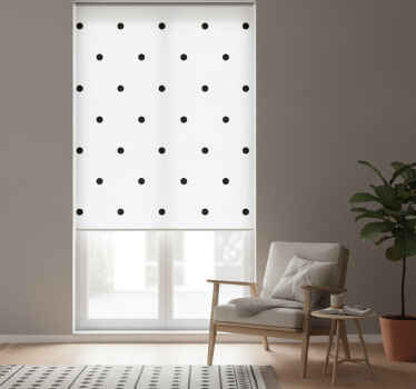 Hallway blind nordic style black dots - TenStickers