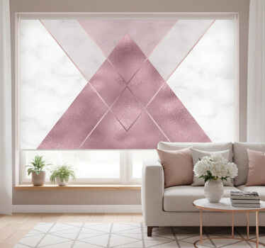 Hallway blind in pink and grey marble - TenStickers