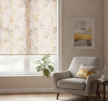 Hallway blind in warm gold marble - TenStickers