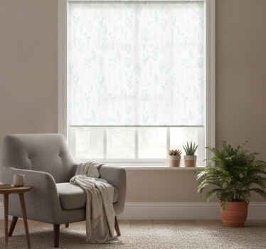 Hallway blind with flower on a white background - TenStickers