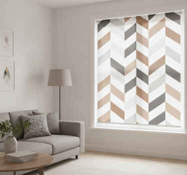Hallway blind colorful blocks geometric - TenStickers