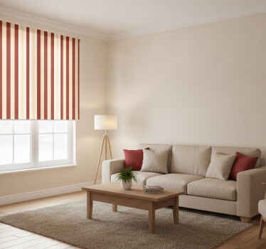 Hallway blind in red and beige tones - TenStickers