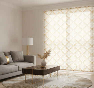 Hallway blind with gold leaves art decor style - TenStickers