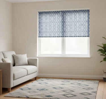 Hallway blind superfresco easy navy geometric - TenStickers