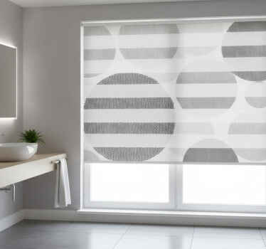 Toile fenêtre salle de bain cercle lumineux - TenStickers