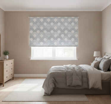 Estore de rolo para quarto de casal padrão meia-lua 160 cm - TenStickers