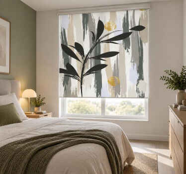 Toile fenêtre salle de bain arbre olive moderne - TenStickers