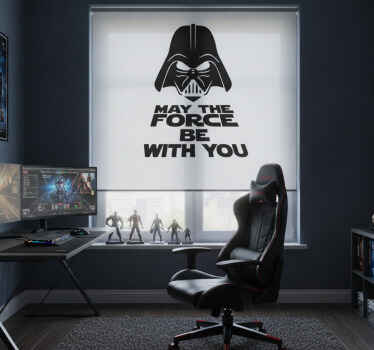 Filmová roleta vinylová toaleta vader s silou - Tenstickers