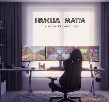 Filmová roleta detský dekor vinyl hakuna matata - Tenstickers