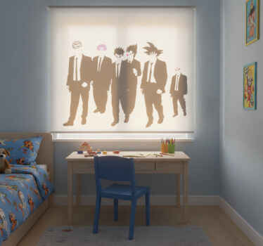 Superhero roller blind dragon dog wall decal - TenStickers