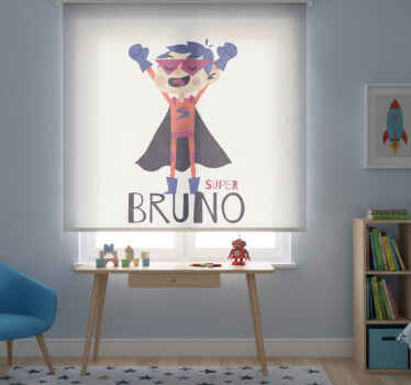 Superhero roller blind superboy customizable - TenStickers