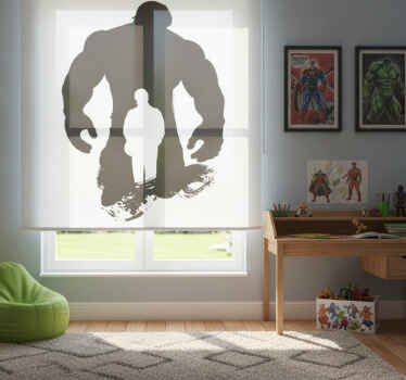 Superhero roller blind decorative vinyl silhouette - TenStickers