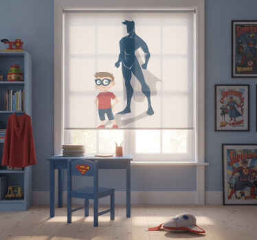Superhero roller blind for kids - TenStickers