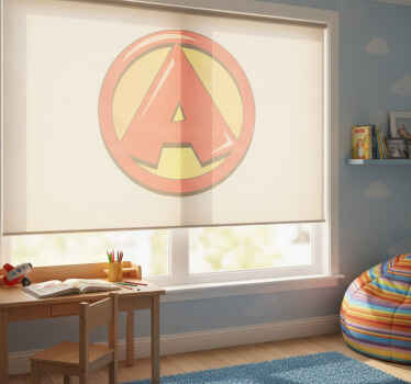 Superhero roller blind with s for super - TenStickers