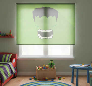 Superhero roller blind green hero - TenStickers