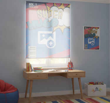Custom comic superhero roller blind - TenStickers
