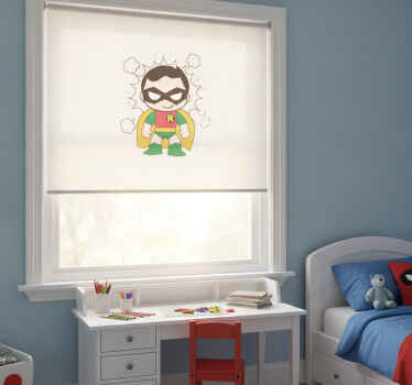 Superhero roller blind robin on board - TenStickers