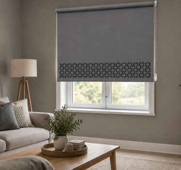 Blind grey stripe border pattern - TenStickers