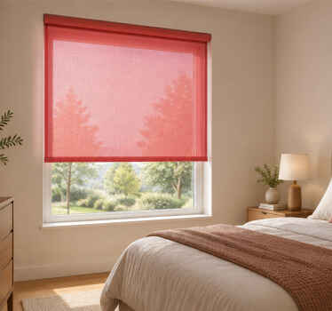 Estore de rolo para quarto de casal 400 cor sangue - TenStickers