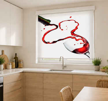 Estore de rolo branco vinho derramado - TenStickers
