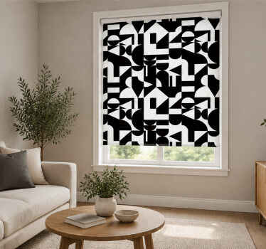 Raambekleding badkamer geometrisch tegelmodern patroon - TenStickers