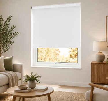 Estore de rolo branco blackout liso simples - TenStickers