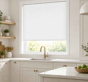 Estore de rolo branco solução simples de blackout - TenStickers