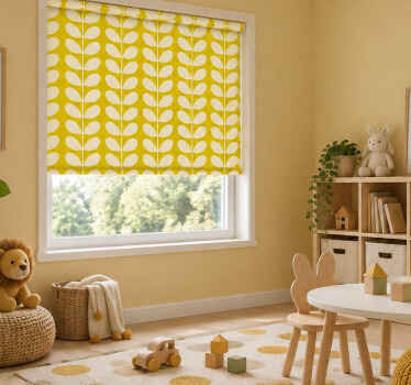 Rullgardin gul solid stamm citrus - Tenstickers
