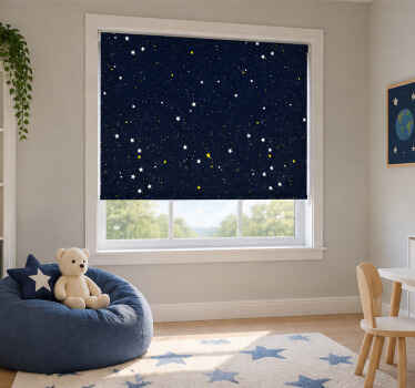 Estore de rolo azul céu estrelado - TenStickers
