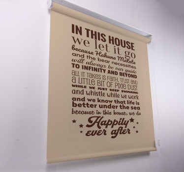 Stores  phrase Dans cette maison nous laissons  - TenStickers