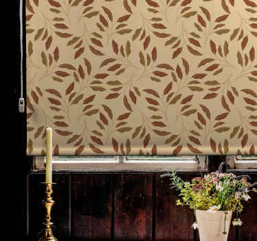 Store enrouleur textures et motifs élégance feuillue - TenStickers