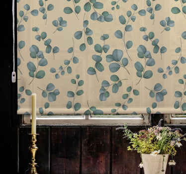 Store enrouleur motif de feuilles d'eucalyptus - TenStickers