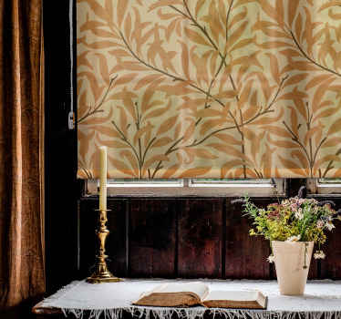 Store enrouleur fleur imprimé de feuilles botaniques - TenStickers